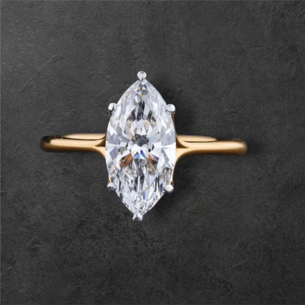 2 Carat Marquise Diamond Solitaire Ring