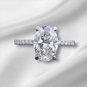 3Ct Oval Diamond Ring