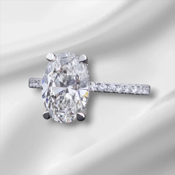3Ct Oval Diamond Ring - Image 3