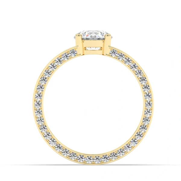 Round Solitaire Mens Ring With Hidden Diamond - Image 4