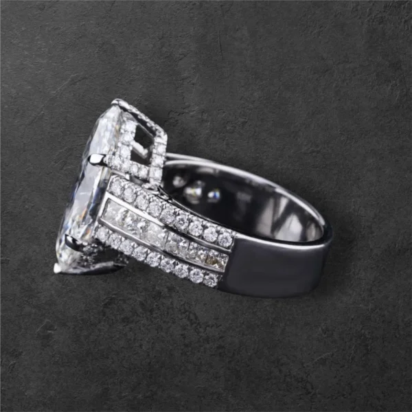 Marquise Cut Solitaire Diamond Ring - Image 5