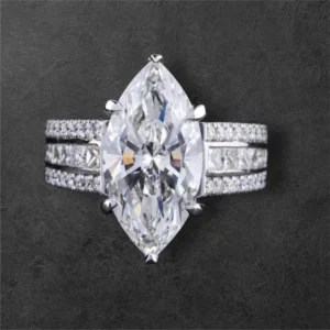 Marquise Cut Solitaire Diamond Ring