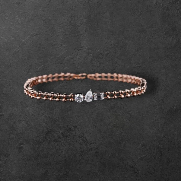Multi Shape Diamond Trio Bracelet